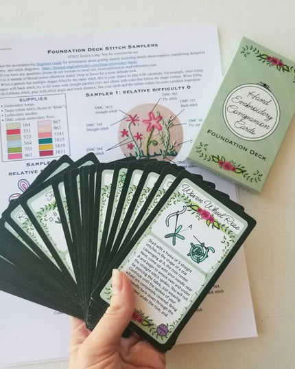 Hand Embroidery Companion Cards - Foundation Deck