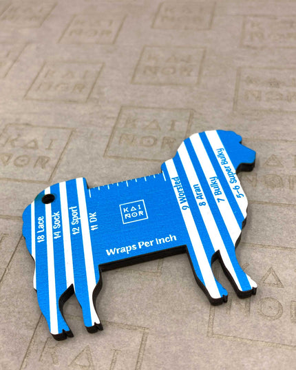 WPI Gauge Sheep, wraps per inch tool, Yarn Gauge