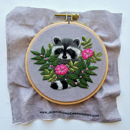 Raccoon Embroidery Kit