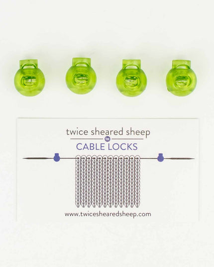 Cable Locks - Circular Needle Cord Stops - 2 pair