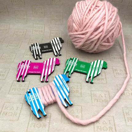 WPI Gauge Sheep, wraps per inch tool, Yarn Gauge