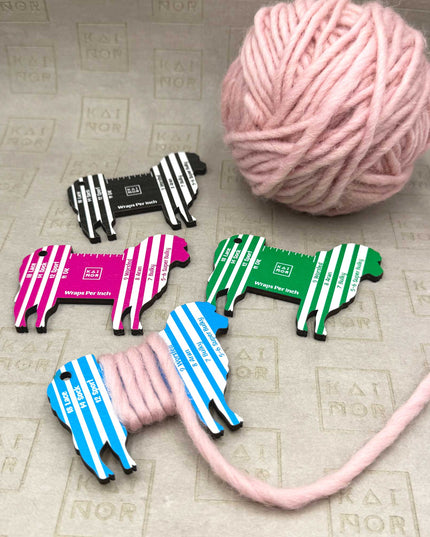 WPI Gauge Sheep, wraps per inch tool, Yarn Gauge