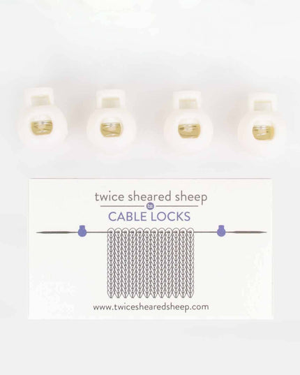 Cable Locks - Circular Needle Cord Stops - 2 pair