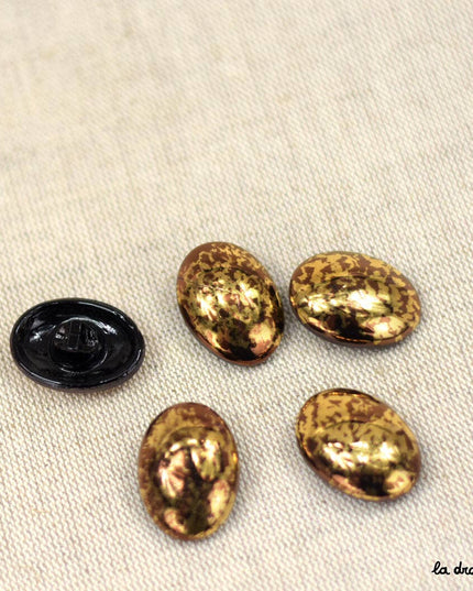 Button Avenue Montaigne 27 x 20 mm - Gold/Bronze