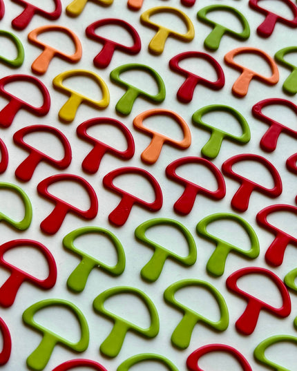 Mushroom Knitting Stitch Markers Set Snag Free