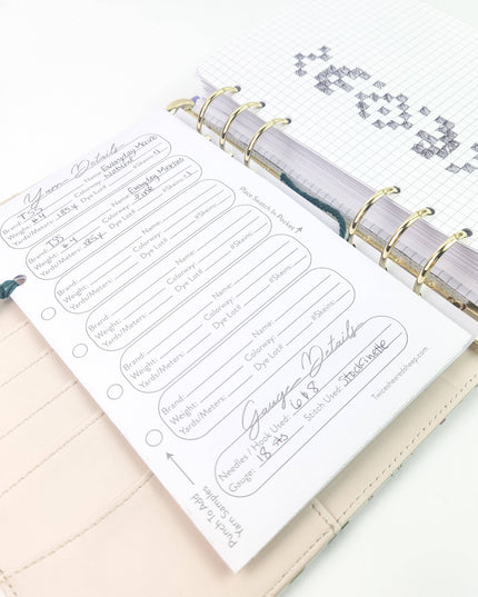 Maisy Highland Cow Project Journal Planner for Knitters & Crocheters