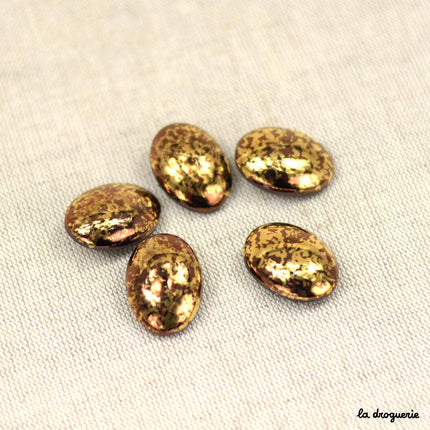 Button Avenue Montaigne 27 x 20 mm - Gold/Bronze