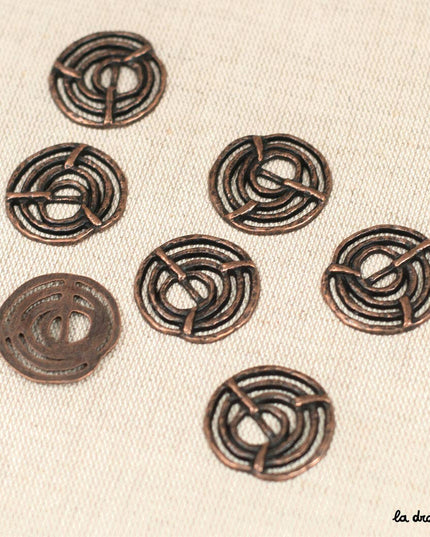 Bamako openwork snail button 27 mm