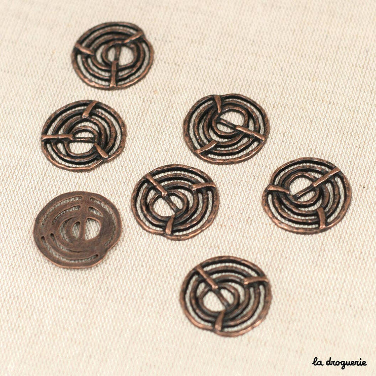 Bamako openwork snail button 27 mm