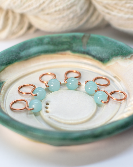 Medium Snag-free Stitch Markers : Copper