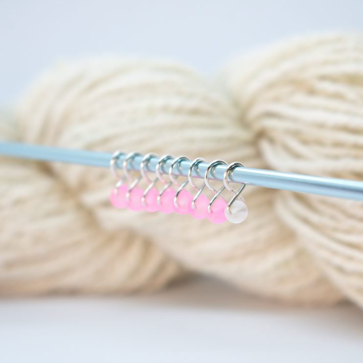 Extra Small Snag-free Stitch Markers : Silver