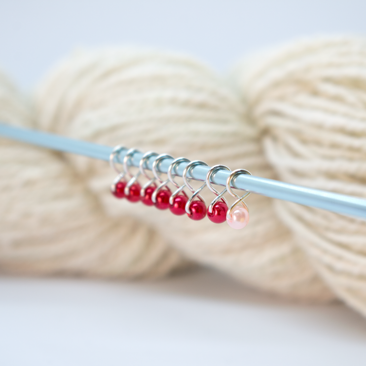 Extra Small Snag-free Stitch Markers : Silver