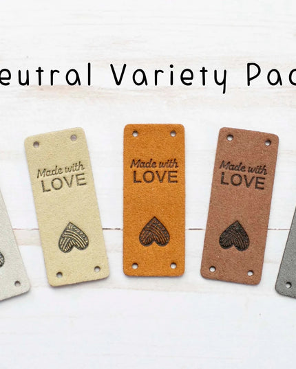 F&P Fold Over Faux Leather Tags