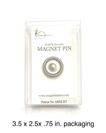 Blue Mandala Image Magnet Button Pin Set