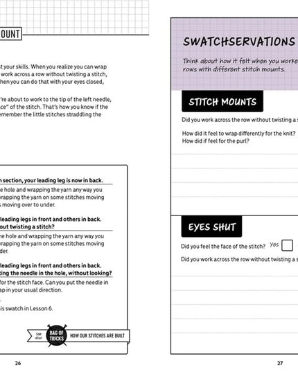 Patty Lyons Knitting Bag of Tricks - The Official Workbook