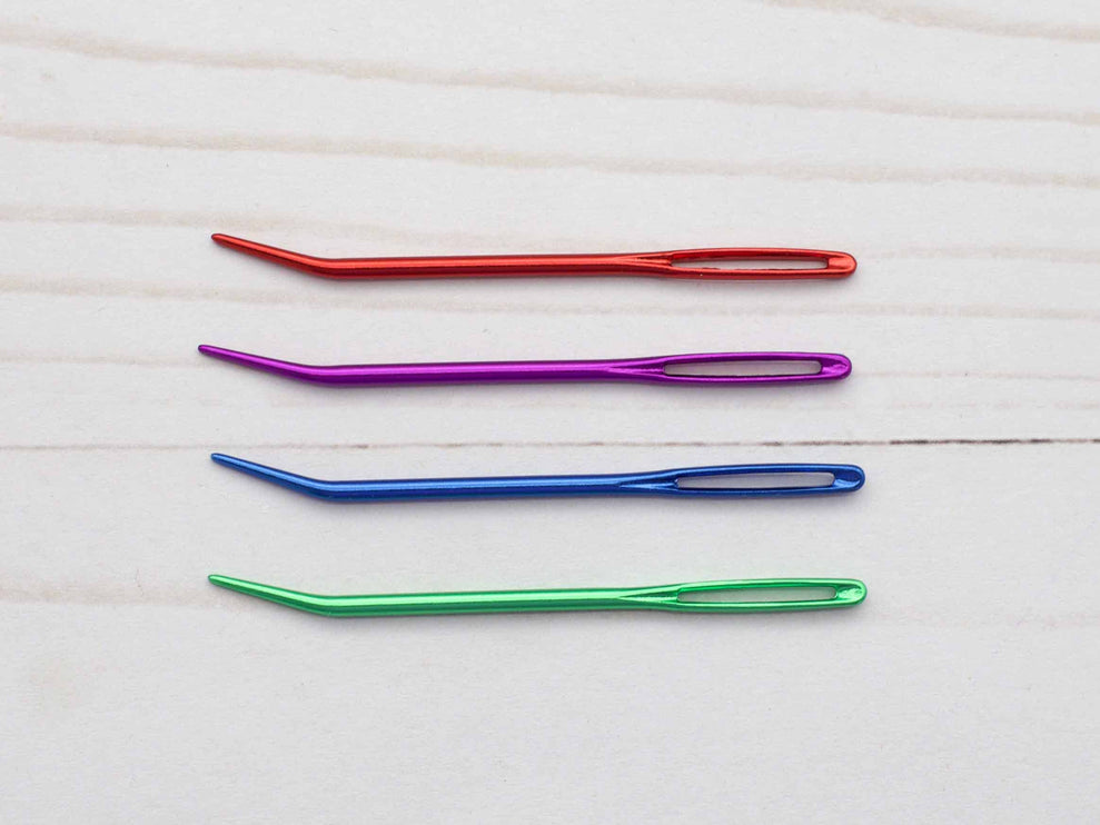 Darning Needles Bent Tip Aluminum Pack of 4