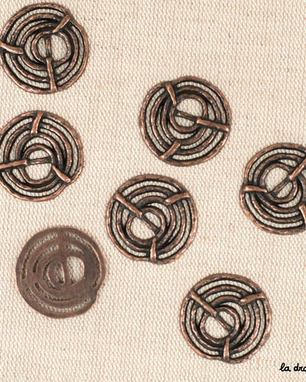 Bamako openwork snail button 27 mm