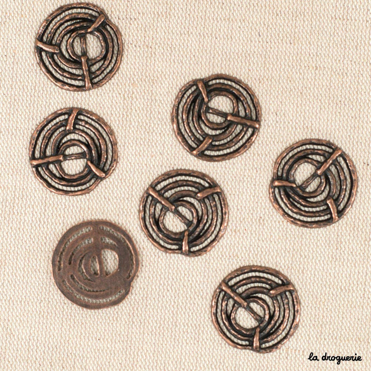 Bamako openwork snail button 27 mm