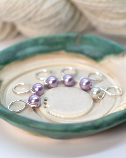 Medium Snag-free Stitch Markers : Silver