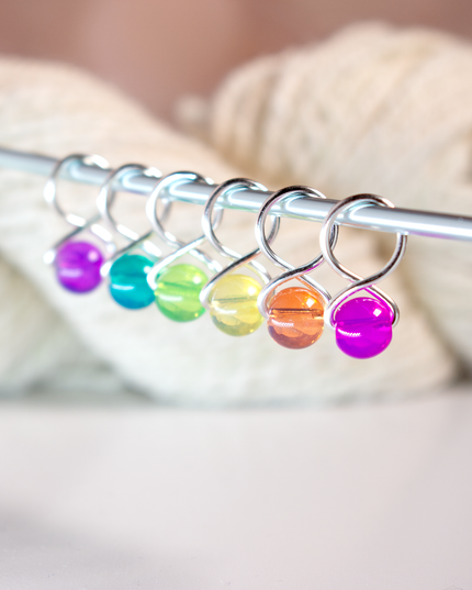 Medium Snag-free Stitch Markers : Silver