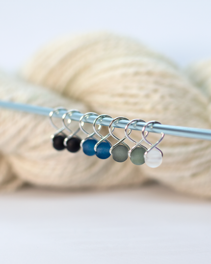 Small Snag-free Stitch Markers : Silver