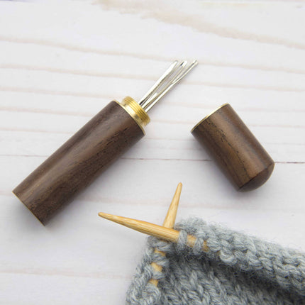 F&P Wooden Darning Needle Storage Cases Tapestry Knitting