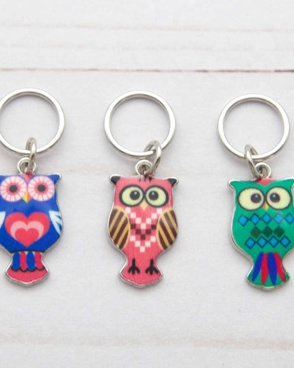 Colorful Owls | Stitch Markers