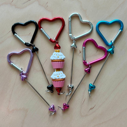 Heart Knitting Keychain - Point Protector Leash - Notions