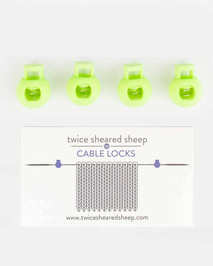Cable Locks - Circular Needle Cord Stops - 2 pair