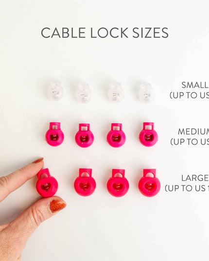 Cable Locks - Circular Needle Cord Stops - 2 pair