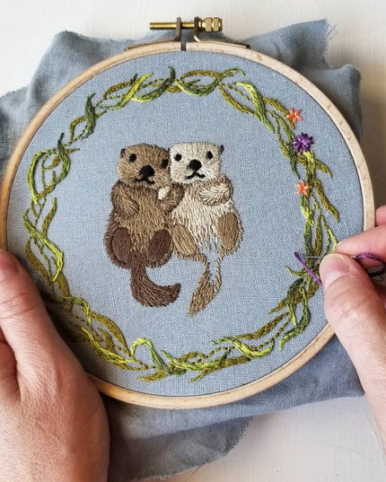 Otterly Adorable Embroidery Kit