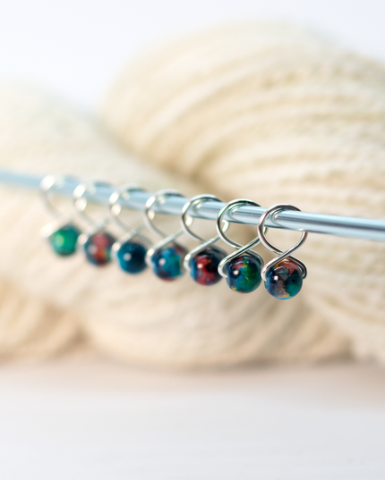 Small Snag-free Stitch Markers : Silver