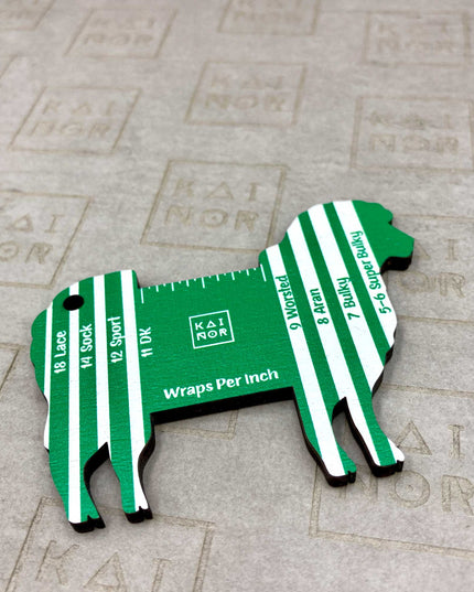WPI Gauge Sheep, wraps per inch tool, Yarn Gauge