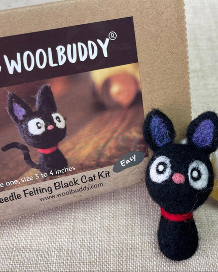 Needle Felting Black Cat Kit
