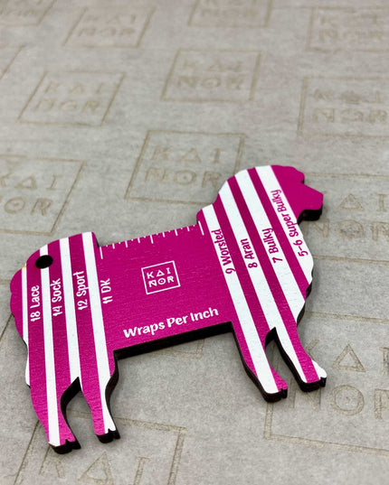 WPI Gauge Sheep, wraps per inch tool, Yarn Gauge