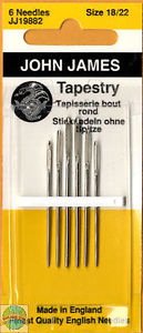 JJ Straight Tip Tapestry Needle #18/22