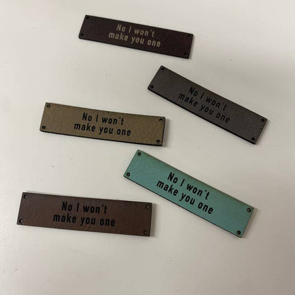 Leather Sewing Lables