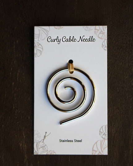 Curly Cable Needle/Shawl Pin
