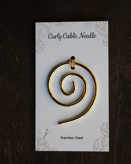 Curly Cable Needle/Shawl Pin