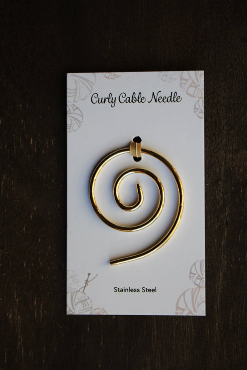 Curly Cable Needle/Shawl Pin