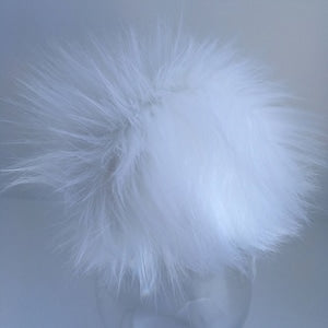 Pom Pom with Snap-Luxury Faux Fur