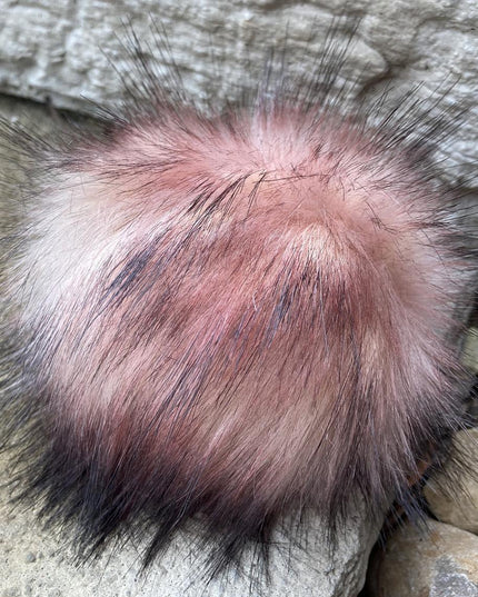 Pom Pom with Snap-Luxury Faux Fur